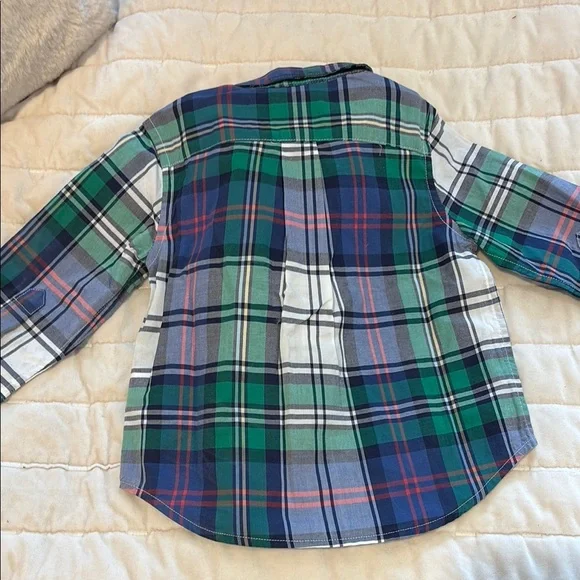 Ralph Lauren Blue and Green Button Down Shirt - Picture 5 of 5